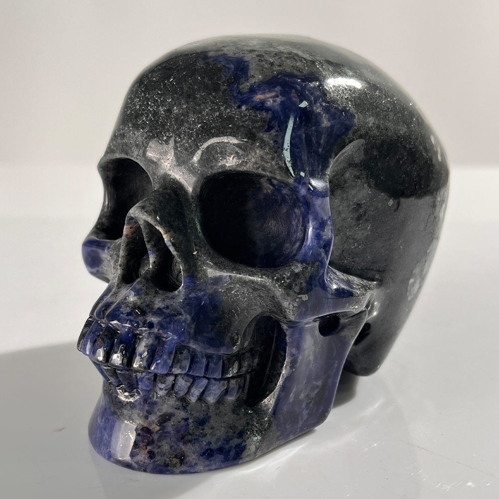 4.5 Inch Blue Lace Agate Crystal Skull — view 2