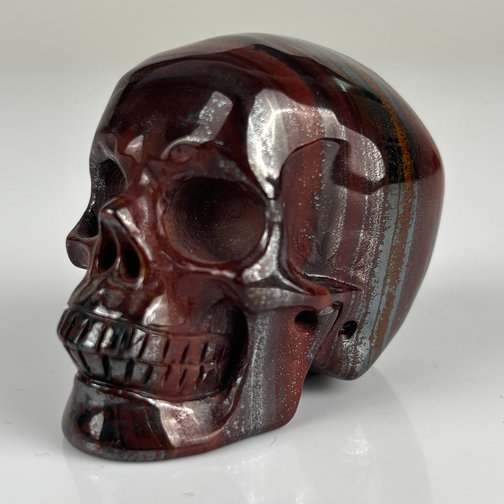 2 Inch Tiger Iron Crystal Skull – Skull — view 6