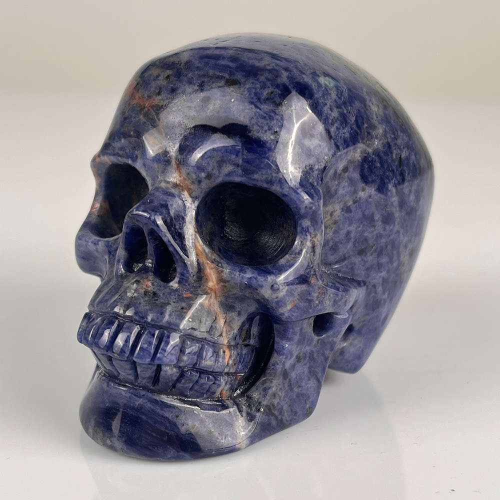 3 Inch Blue Lace Agate Crystal Skull – Gemstone — view 8
