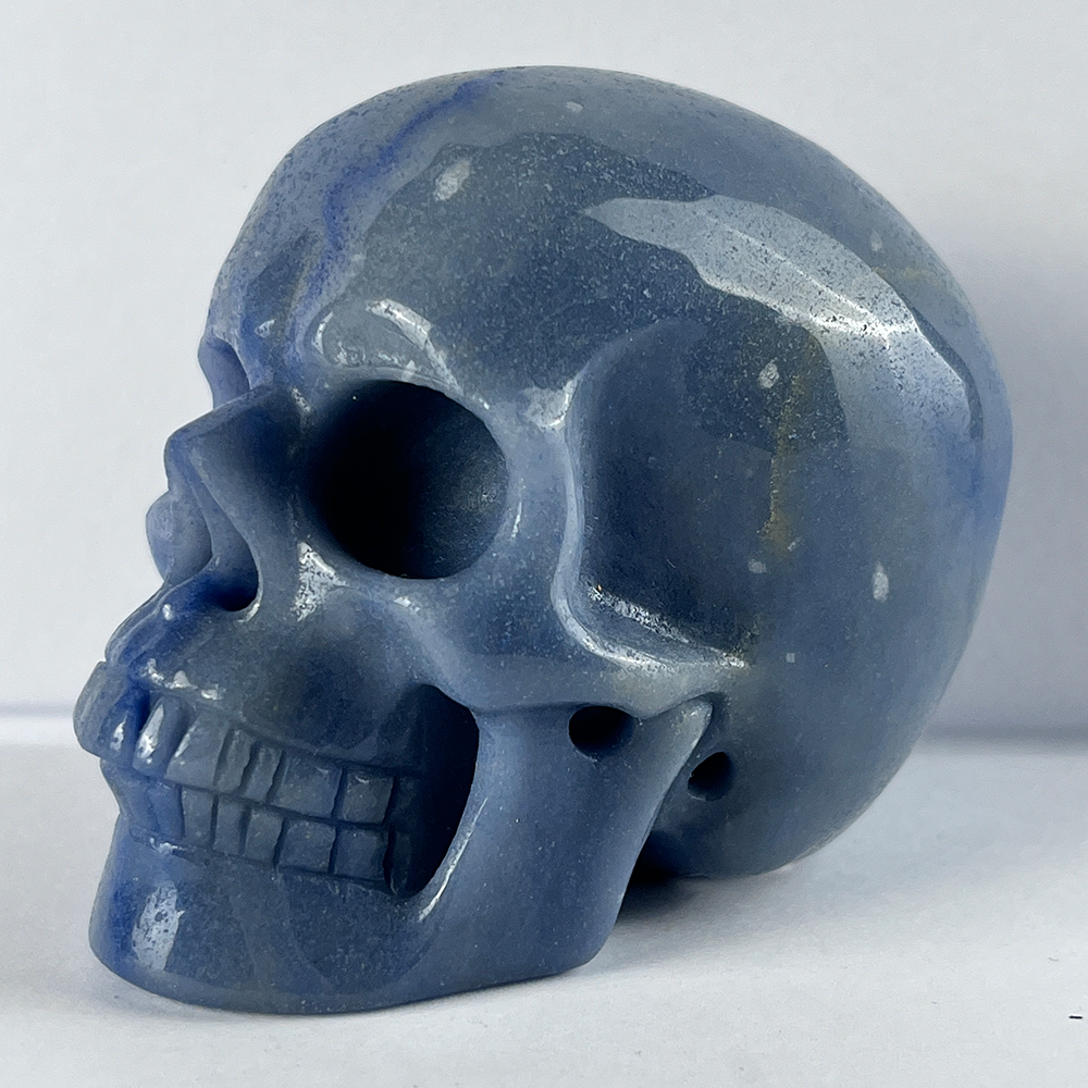 3 Inch Blue Aventurine Crystal Skull — view 7