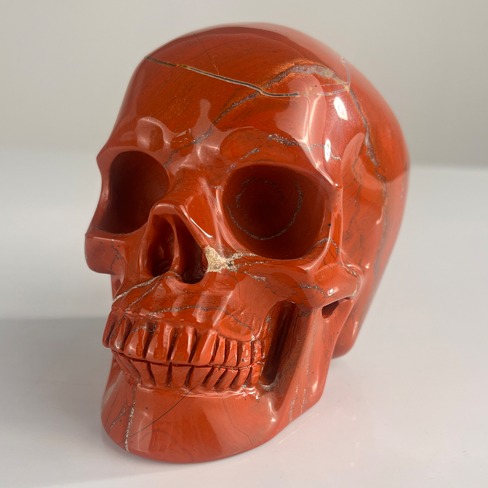 4.5 Inch Red Jasper Crystal Skull — view 2