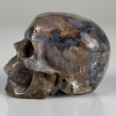 2 Inch Blue Flower Agate Crystal Skull – Skull — view 5
