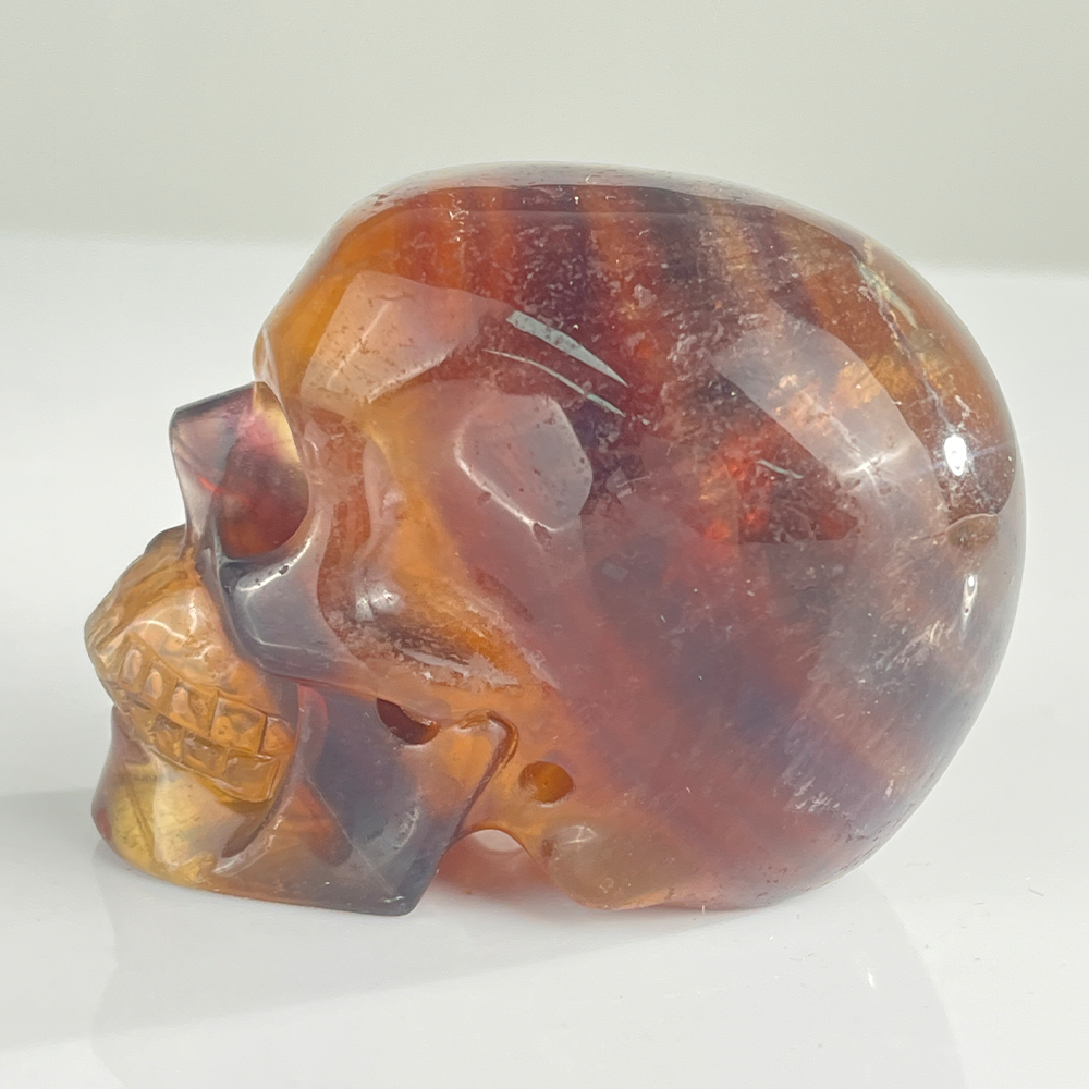 3 Inch Fluorite Crystal Skull — view 5