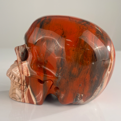 4.5 Inch Red Jasper Crystal Skull — view 3