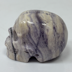 3 inch Purple Peacock Stone Crystal Skull - Gemstone — view 5