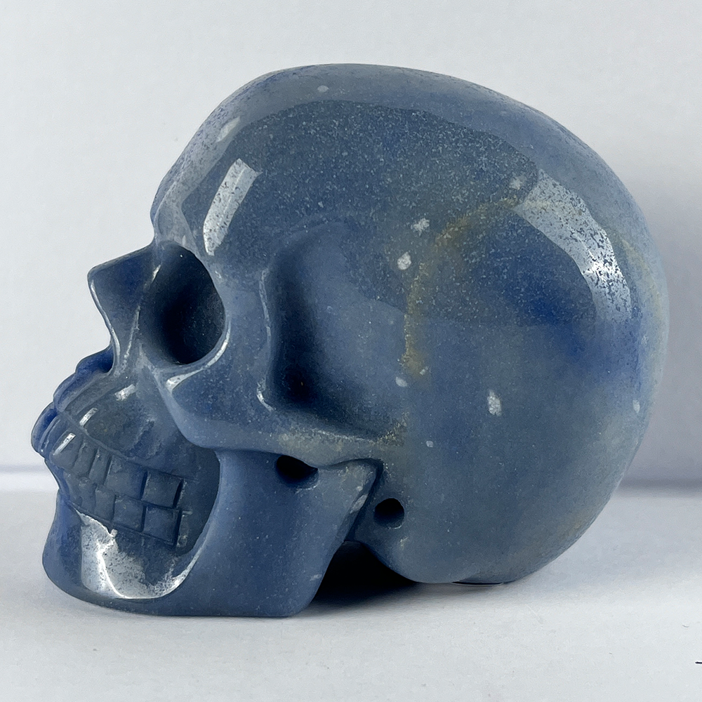 3 Inch Blue Aventurine Crystal Skull — view 6