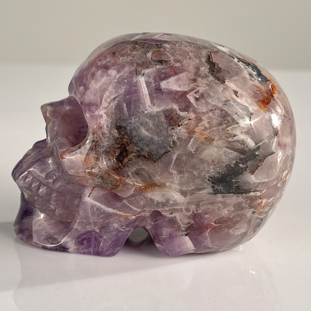 3 Inch Dream Amethyst Crystal Skull – Healing Stone — view 5
