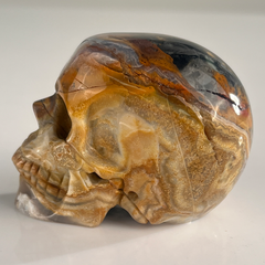 2 Inch Red Crazy Lace Agate Crystal Skull – Skull — view 5