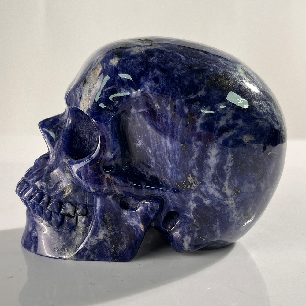 4.5 Inch Blue Lace Agate Crystal Skull — view 5