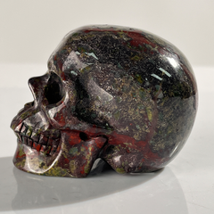 3 Inch Dragon Bloodstone Crystal Skull — view 5