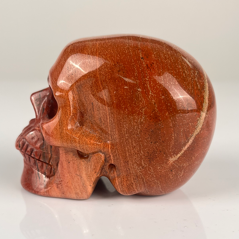 3 Inch Red Jasper Crystal Skull — view 6