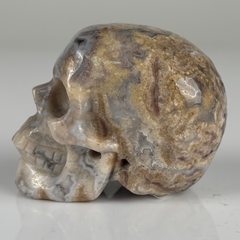 2 Inch Blue Flower Agate Crystal Skull – Skull — view 5