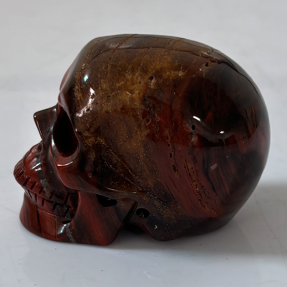 2 Inch Red Jasper Crystal Skull — view 5