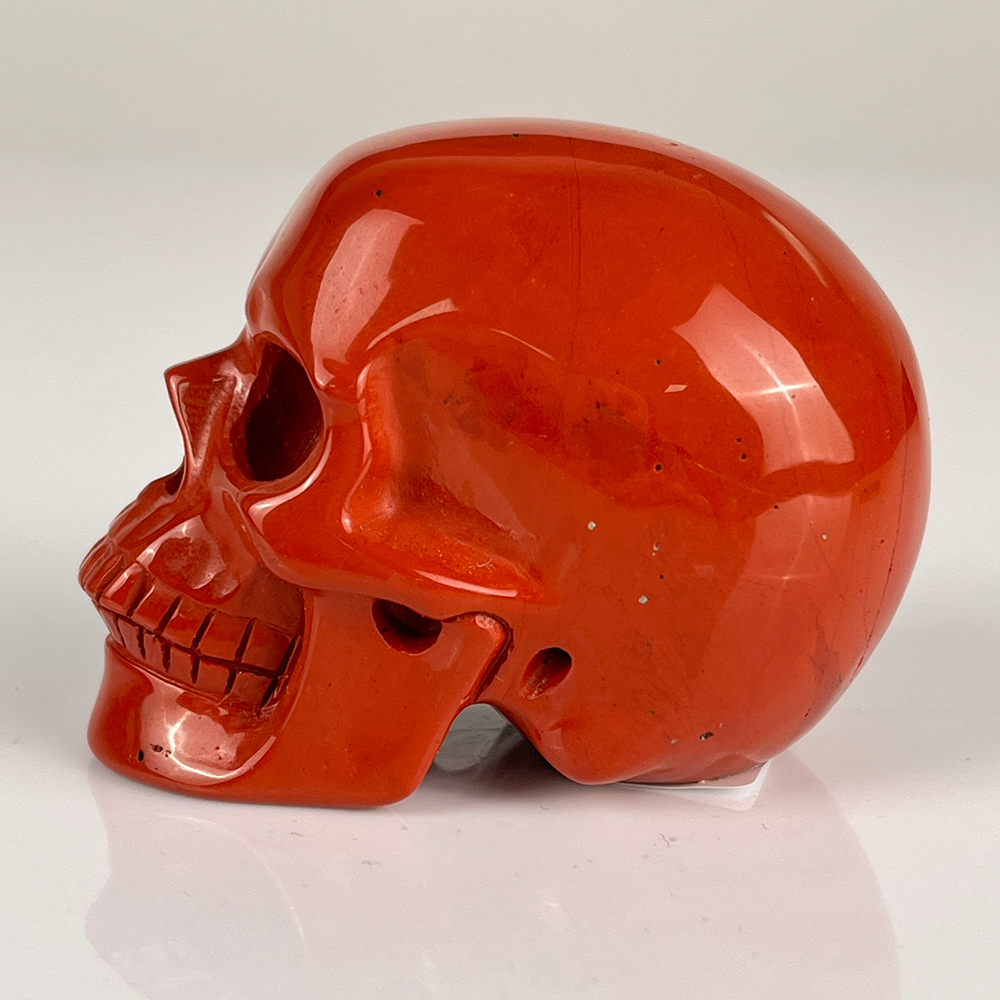2 Inch Red Jasper Crystal Skull — view 4