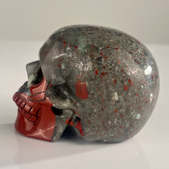 3 Inch African Bloodstone Crystal Skull — view 5