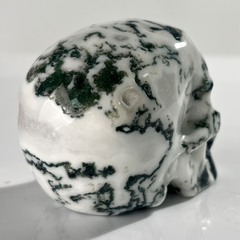 3 Inch Moss Agate Crystal Skull — view 3