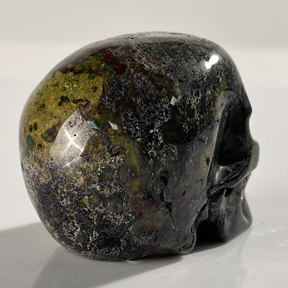 2 Inch Dragon Bloodstone Crystal Skull – Skull — view 4