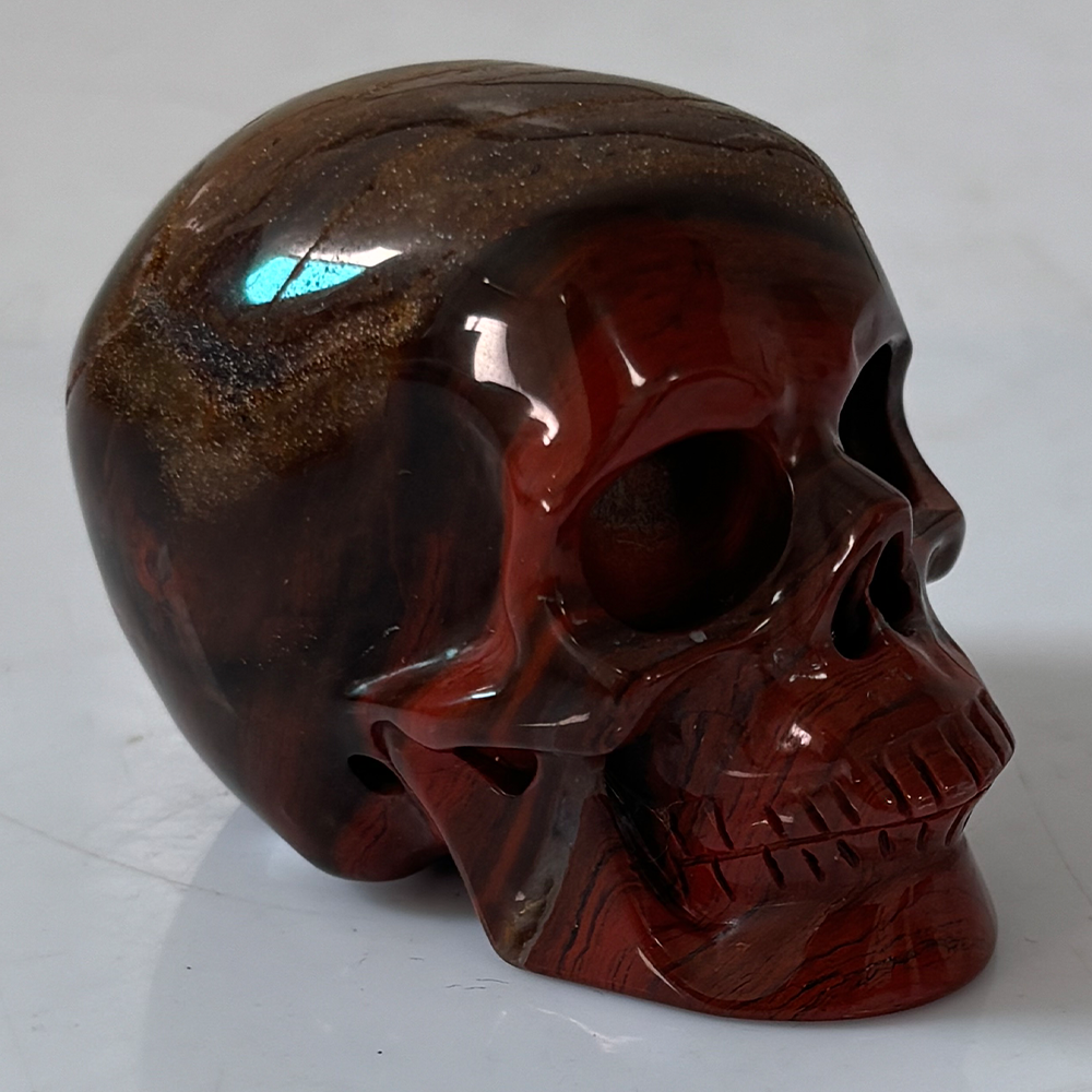 2 Inch Red Jasper Crystal Skull — view 2