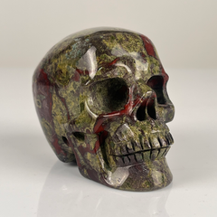 3 Inch Dragon Bloodstone Crystal Skull — view 2