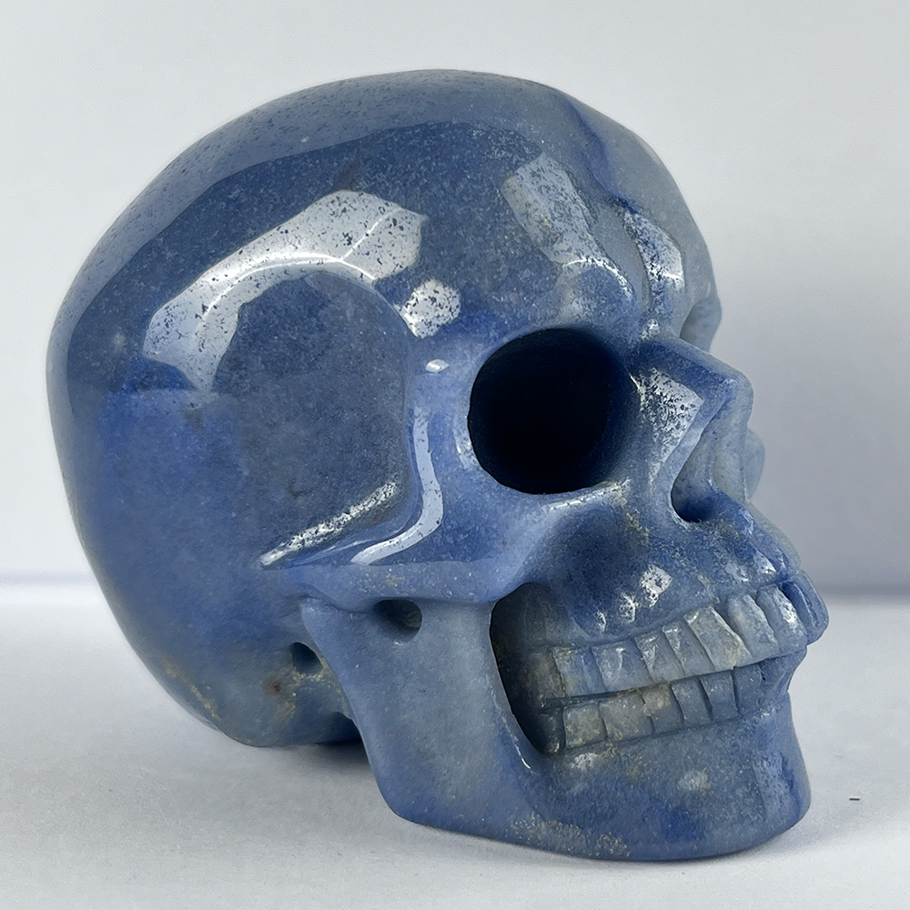 3 Inch Blue Aventurine Crystal Skull — view 3