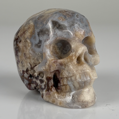 2 Inch Blue Flower Agate Crystal Skull – Skull — view 2