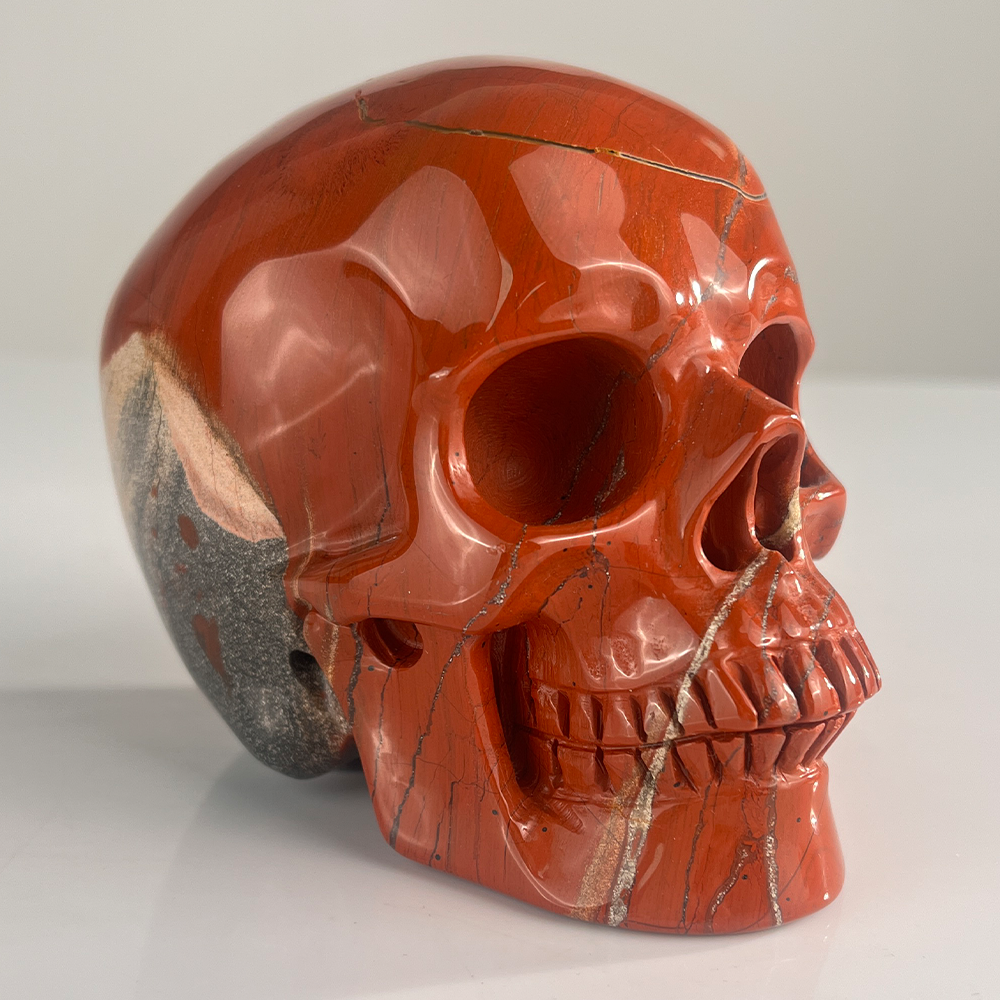 4.5 Inch Red Jasper Crystal Skull — view 7