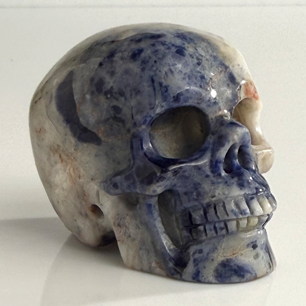 2 Inch Blue Lace Agate Crystal Skull – Skull — view 2