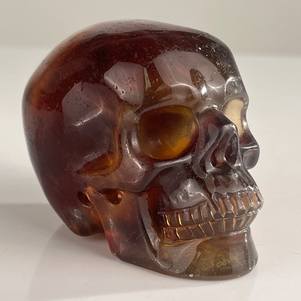 3 Inch Fluorite Crystal Skull — view 2
