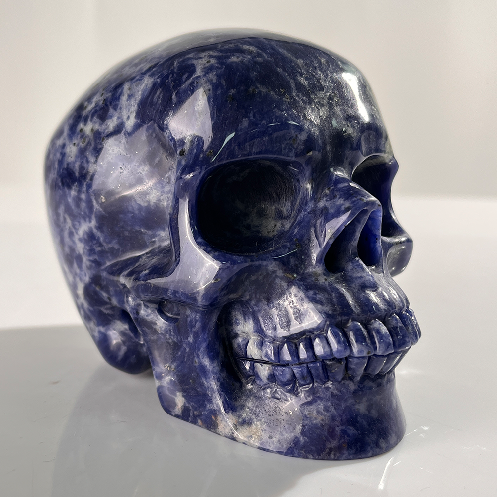 4.5 Inch Blue Lace Agate Crystal Skull — view 2