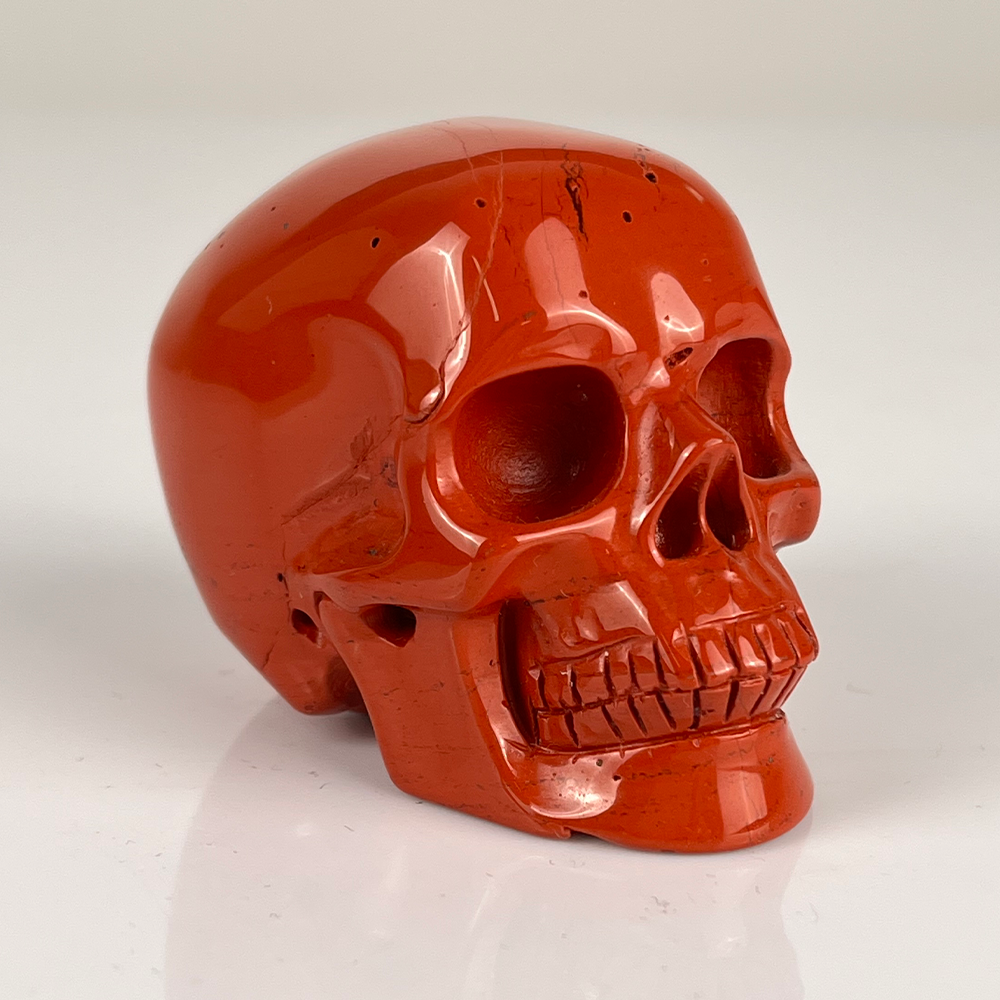 2 Inch Red Jasper Crystal Skull — view 2