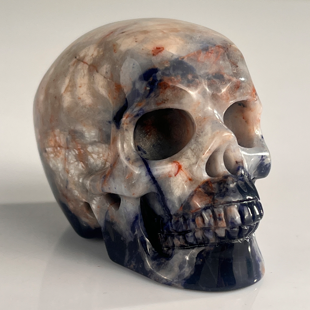 2 Inch Blue Lace Agate Crystal Skull – Skull — view 2