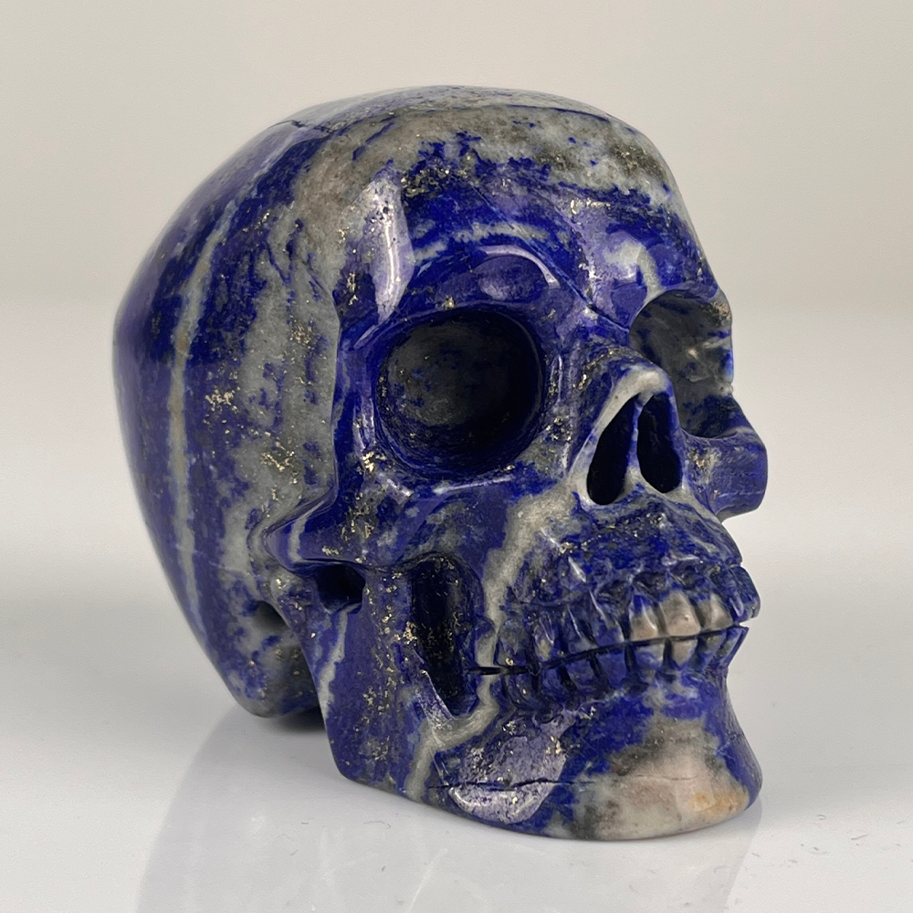 3 inch Lapis Lazuli Crystal Skull — view 2