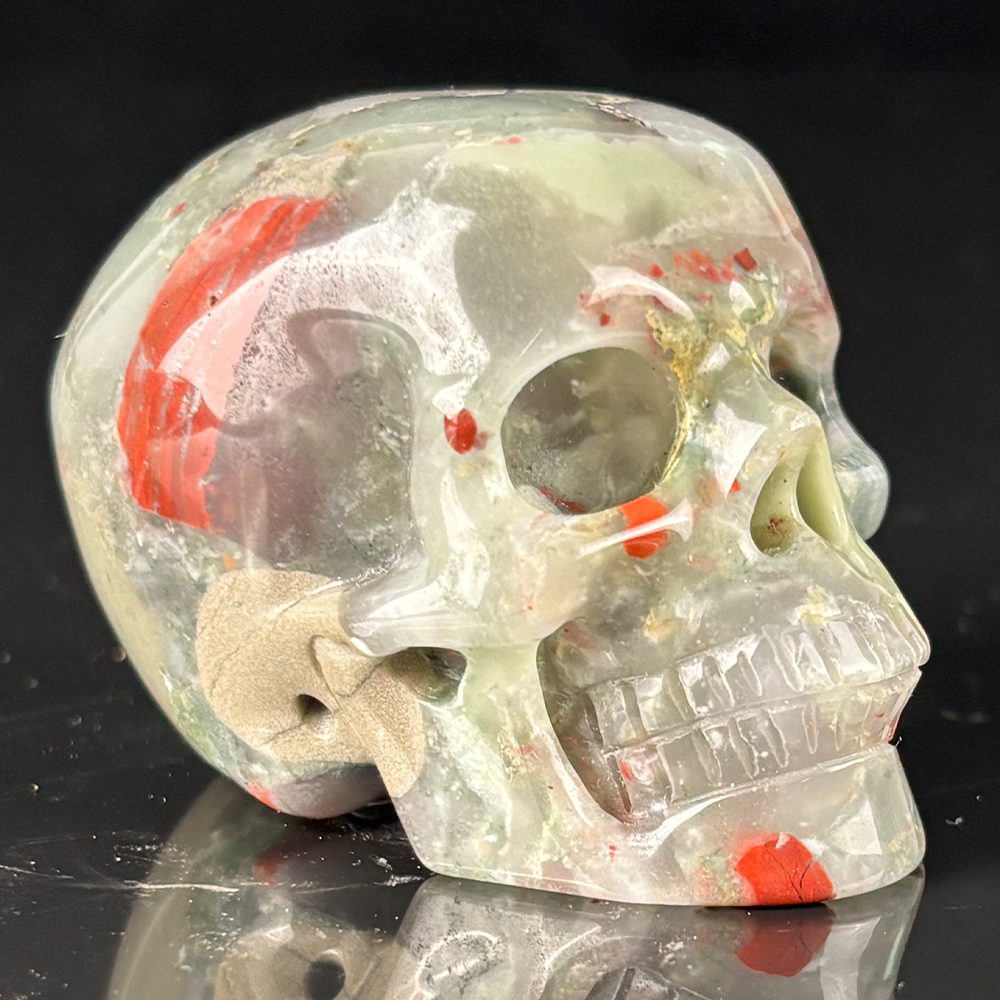 2 Inch African Bloodstone Crystal Skull – Skull — view 6
