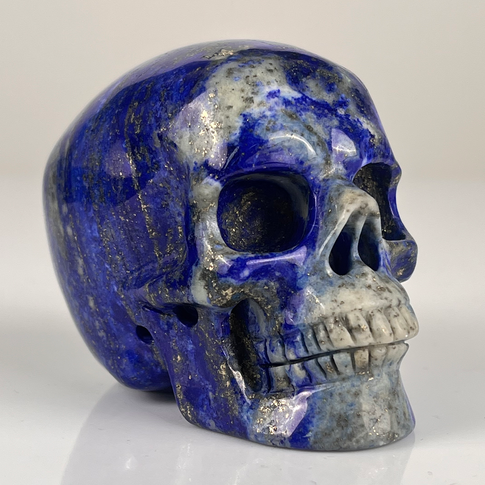 3 inch Lapis Lazuli Crystal Skull — view 2
