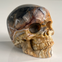 2 Inch Red Crazy Lace Agate Crystal Skull – Skull — view 2