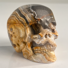 2 Inch Red Crazy Lace Agate Crystal Skull – Skull — view 2
