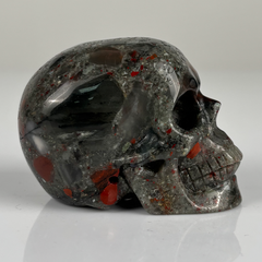 2 Inch African Bloodstone Crystal Skull – Skull — view 3