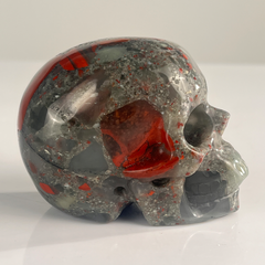 3 Inch African Bloodstone Crystal Skull — view 6