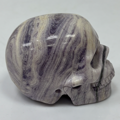 3 inch Purple Peacock Stone Crystal Skull - Gemstone — view 6