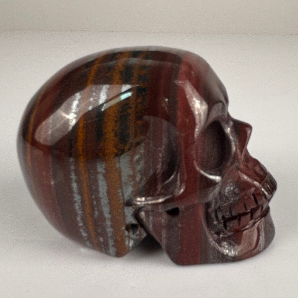 2 Inch Tiger Iron Crystal Skull – Skull — view 3