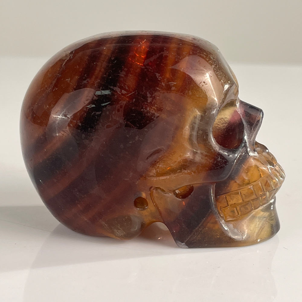 3 Inch Fluorite Crystal Skull — view 3