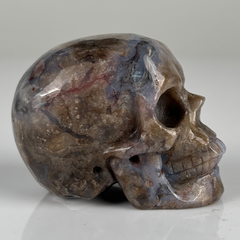 2 Inch Blue Flower Agate Crystal Skull – Skull — view 3
