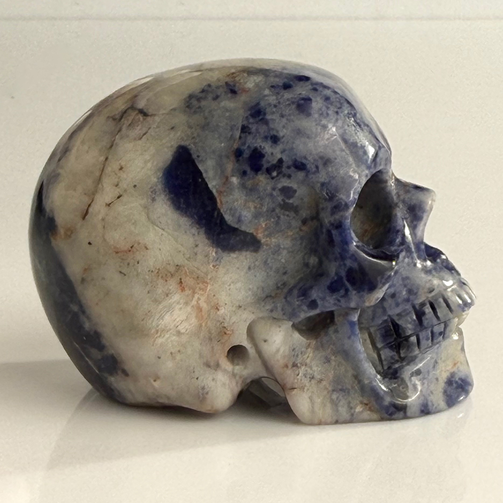 2 Inch Blue Lace Agate Crystal Skull – Skull — view 3