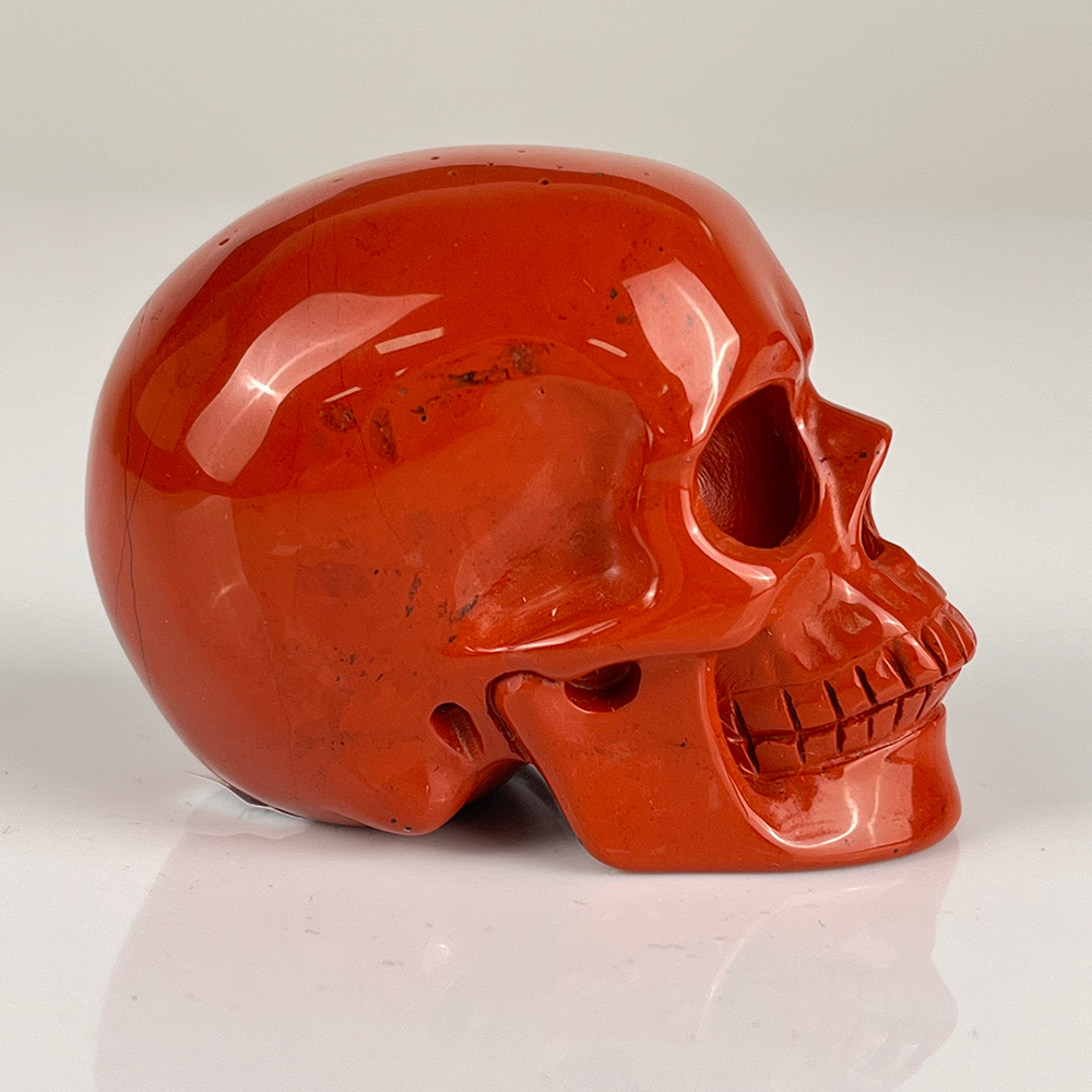 2 Inch Red Jasper Crystal Skull — view 6