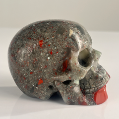 3 Inch African Bloodstone Crystal Skull — view 6