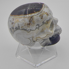 3 Inch Red Crazy Lace Agate Crystal Skull — view 6