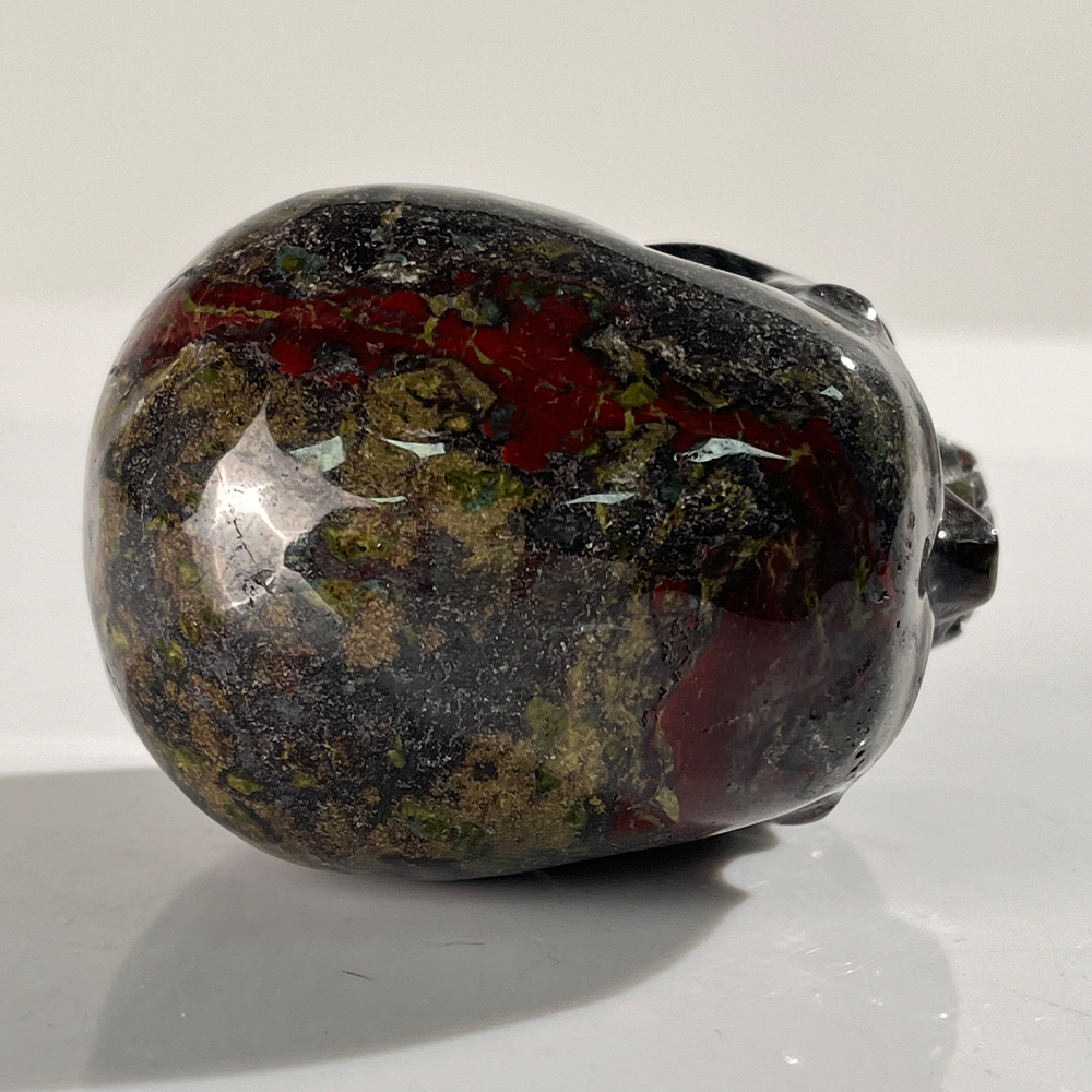 3 Inch Dragon Bloodstone Crystal Skull — view 8