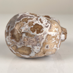 3 Inch Blue Flower Agate Crystal Skull — view 8