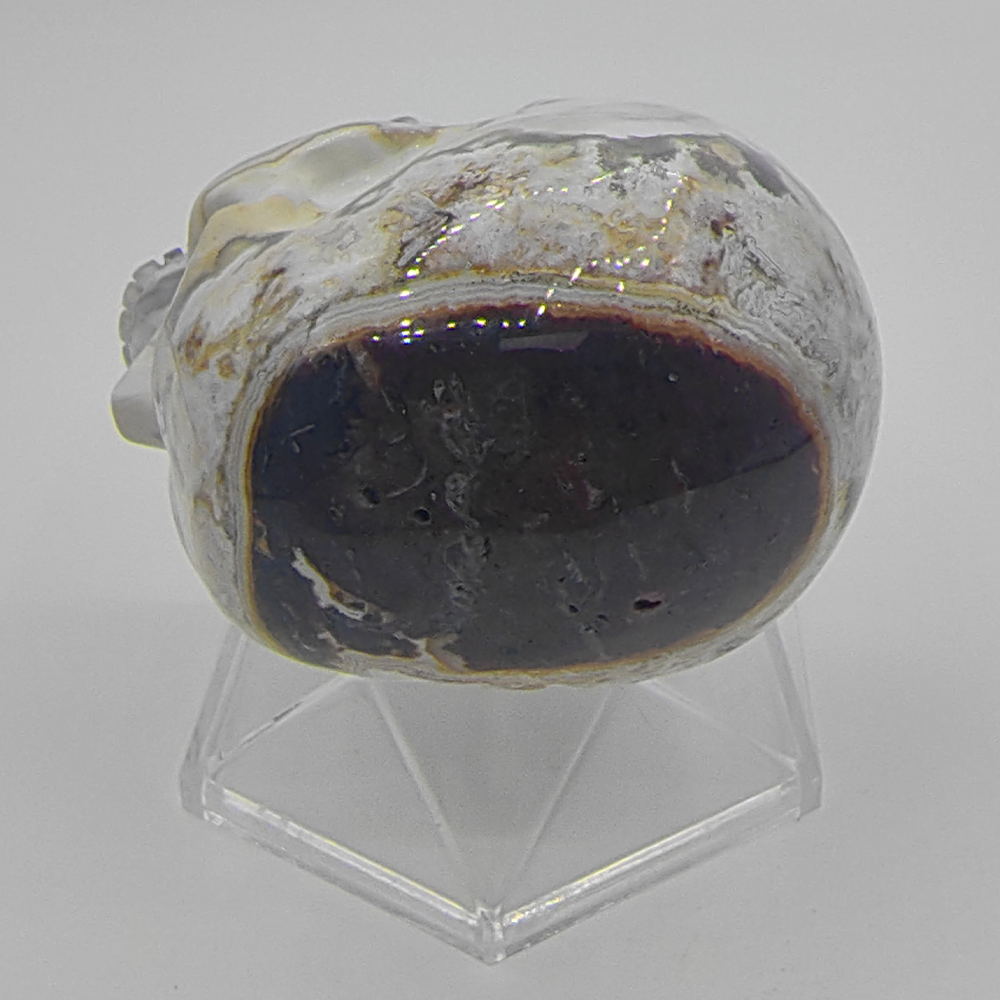 3 Inch Red Crazy Lace Agate Crystal Skull — view 8
