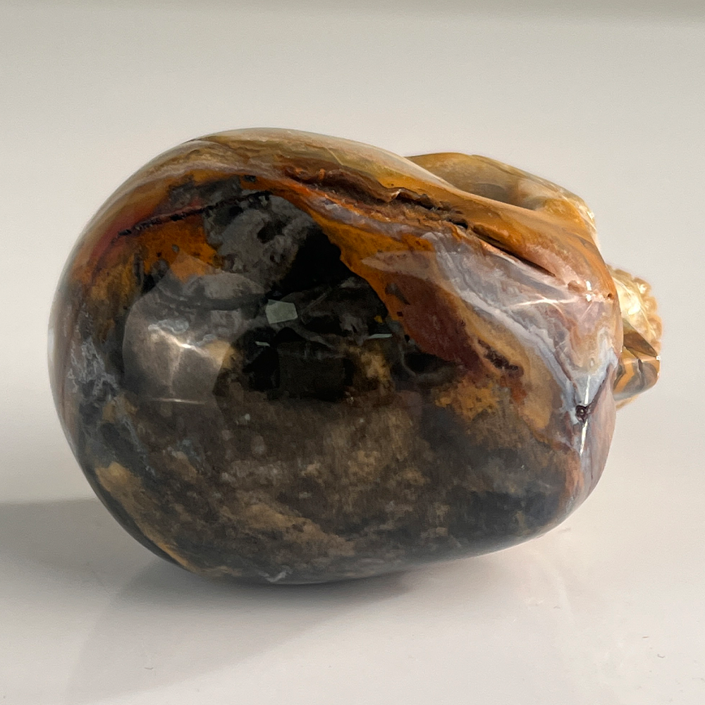 2 Inch Red Crazy Lace Agate Crystal Skull – Skull — view 8